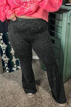 Load image into Gallery viewer, Gray Plus Size High Waist Slim Fit Flare Pants