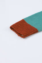Load image into Gallery viewer, Multicolor Colorblock Ribbed Trim Round Neck Sweater