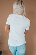 Load image into Gallery viewer, White FALL BREEZE and AUTUMN LEAVES Graphic Tee