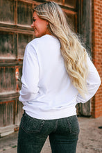 Load image into Gallery viewer, White Sweater Weather Vibrant Monogram Sweatshirt