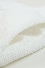 Load image into Gallery viewer, White Ribbed Zipper Sweatshirt and High Waist Shorts Set