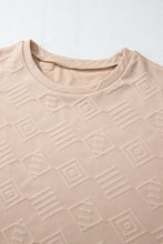 Load image into Gallery viewer, Parchment Plus Size Textured Drop Shoulder Crew Neck Sweatshirt