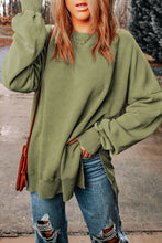 Load image into Gallery viewer, Drop Shoulder Ribbed Trim Oversized Sweatshirt