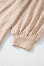 Load image into Gallery viewer, Parchment Plus Size Textured Drop Shoulder Crew Neck Sweatshirt