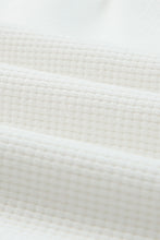 Load image into Gallery viewer, White Ribbed Zipper Sweatshirt and High Waist Shorts Set