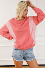 Load image into Gallery viewer, Contrast Patchwork Kangaroo Pocket Sweatshirt