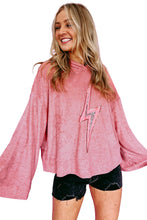 Load image into Gallery viewer, Thunder Bolt Sequin Oversized Hoodie