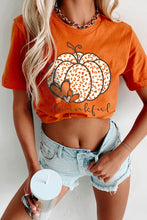 Load image into Gallery viewer, Orange Leopard Pumpkin Graphic Tee