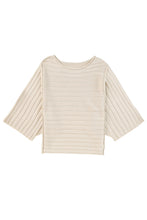 Load image into Gallery viewer, Exposed Seam Ribbed Knit Dolman Sweater