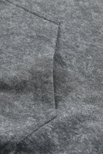 Load image into Gallery viewer, Gray Mineral Wash Kangaroo Pocket Drawstring Pullover Hoodie