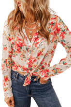 Load image into Gallery viewer, Vibrant Floral Print Chest Pocket Shirt
