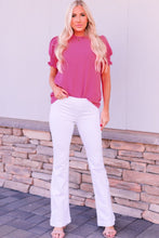 Load image into Gallery viewer, Solid Color Smocked Puff Sleeve Blouse