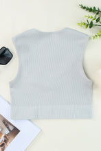Load image into Gallery viewer, Joint Straps Sleeveless Ribbed Gym Top
