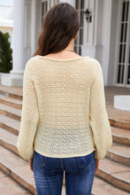 Load image into Gallery viewer, Sheer Openwork Knit Sweater