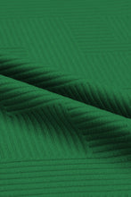 Load image into Gallery viewer, Dark Green Textured Loose Fit T Shirt and Drawstring Pants Set