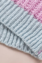 Load image into Gallery viewer, Contrast Striped Open Front Cable Cardigan