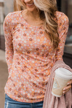 Load image into Gallery viewer, Floral Knit Long Sleeve Top