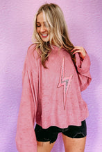 Load image into Gallery viewer, Thunder Bolt Sequin Oversized Hoodie