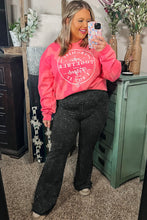 Load image into Gallery viewer, Gray Plus Size High Waist Slim Fit Flare Pants