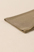 Load image into Gallery viewer, Khaki Exposed Seam Textured Long Sleeve Top Shorts Set