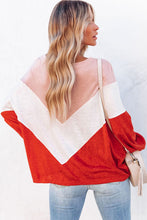 Load image into Gallery viewer, Oversized Chevron Knit Top