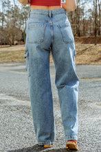Load image into Gallery viewer, Cool Cargo Style Wide Leg Jeans
