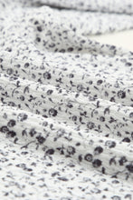 Load image into Gallery viewer, Black Floral Printed Crinkled Ruffled Bubble Sleeve Blouse