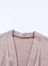Load image into Gallery viewer, Tunic Back Open Front Cardigan with Pockets