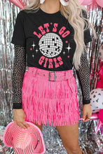Load image into Gallery viewer, LET&#39;S GO GIRLS Disco Ball Graphic Tee
