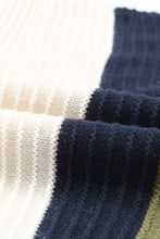 Load image into Gallery viewer, Buttoned Shoulder Drop Shoulder Striped Sweater