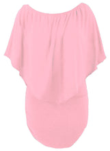 Load image into Gallery viewer, Plus Size Multiple Dressing Layered Pink Mini Poncho Dress