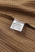 Load image into Gallery viewer, Waffle Knit Buttoned Long Sleeve Top