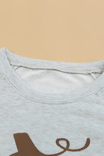 Load image into Gallery viewer, Halloween Pumpkin Leopard Print Plus Size Sweatshirt