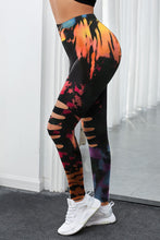 Load image into Gallery viewer, Multicolor Tie Dye Hollow Out Fitness Activewear Leggings