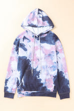 Load image into Gallery viewer, Multicolor Kangaroo Pocket Pullover Tie-dye Hoodie