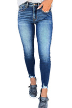 Load image into Gallery viewer, Raw Hem Ankle-length Skinny Jeans