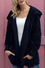 Load image into Gallery viewer, Soft Fleece Hooded Open Front Coat