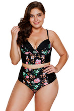 Load image into Gallery viewer, Delicate Floral Push Up High Waist Bikini Swimsuit