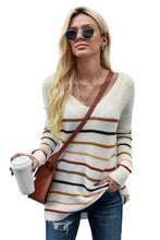 Load image into Gallery viewer, Multicolor Striped Knit Sweater