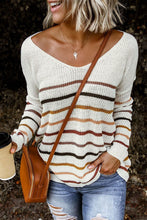 Load image into Gallery viewer, Multicolor Striped Knit Sweater
