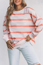 Load image into Gallery viewer, Stripe Striped Drop Shoulder Pullover Sweatshirt