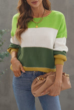 Load image into Gallery viewer, Pullover Colorblock Winter Sweater