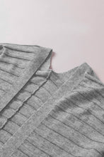 Load image into Gallery viewer, Ribbed Open Front Knit Cardigan