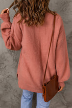 Load image into Gallery viewer, Solid Color Puffy Sleeve Pocketed Sweater