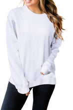 Load image into Gallery viewer, Plain Crew Neck Pullover Sweatshirt