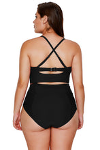 Load image into Gallery viewer, Strappy Neck Detail High Waist Swimsuit
