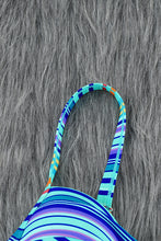 Load image into Gallery viewer, Twisted Bust Striped Bikini Set