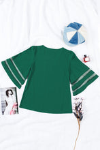 Load image into Gallery viewer, Flare Sleeve V Neck Loose Blouse