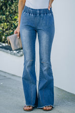 Load image into Gallery viewer, Distressed Bell Bottom Denim Pants