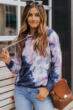 Load image into Gallery viewer, Multicolor Kangaroo Pocket Pullover Tie-dye Hoodie